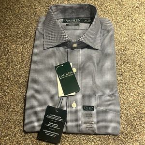 Ralph Lauren Navy/white dress shirt